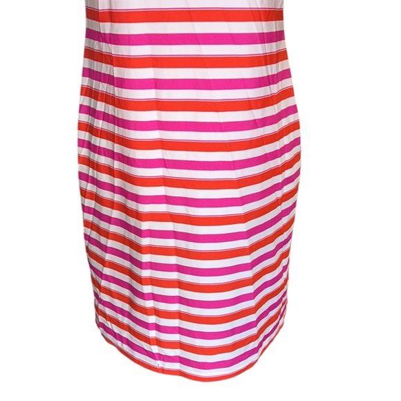 Jude Connally Nina Tonal Striped Orange & Hot Pink Mini Dress - XS - Picture 4 of 10